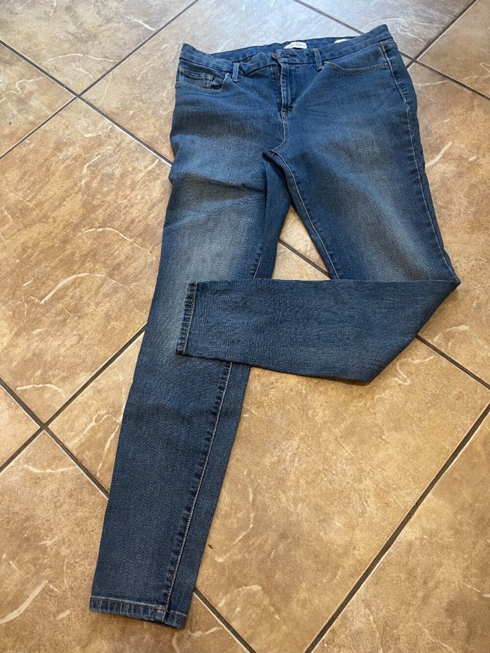 Jessica Simpson High Rise Skinny Ankle Jeans Size 10/30 Blue Stretch